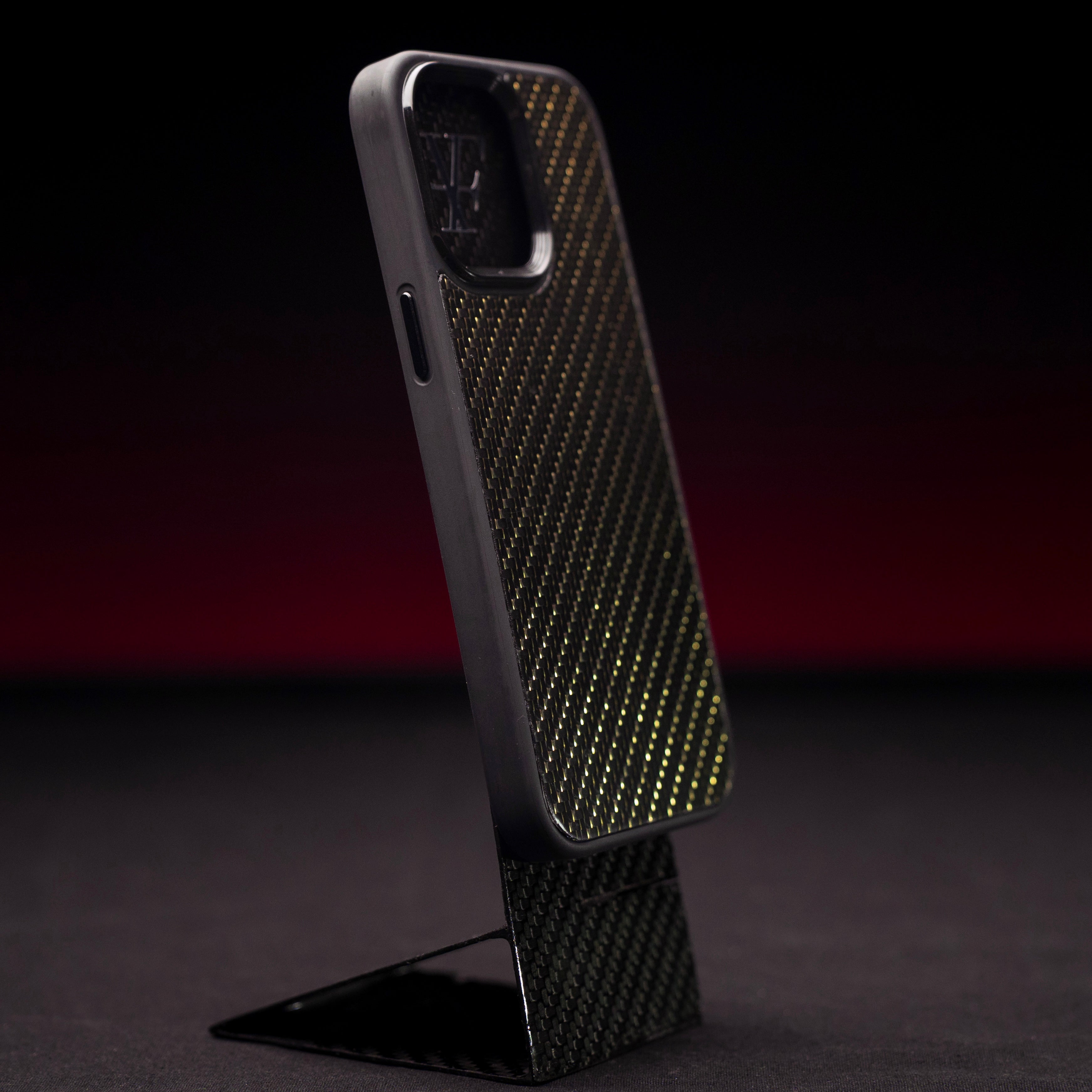 Gold Reflective Carbon Case