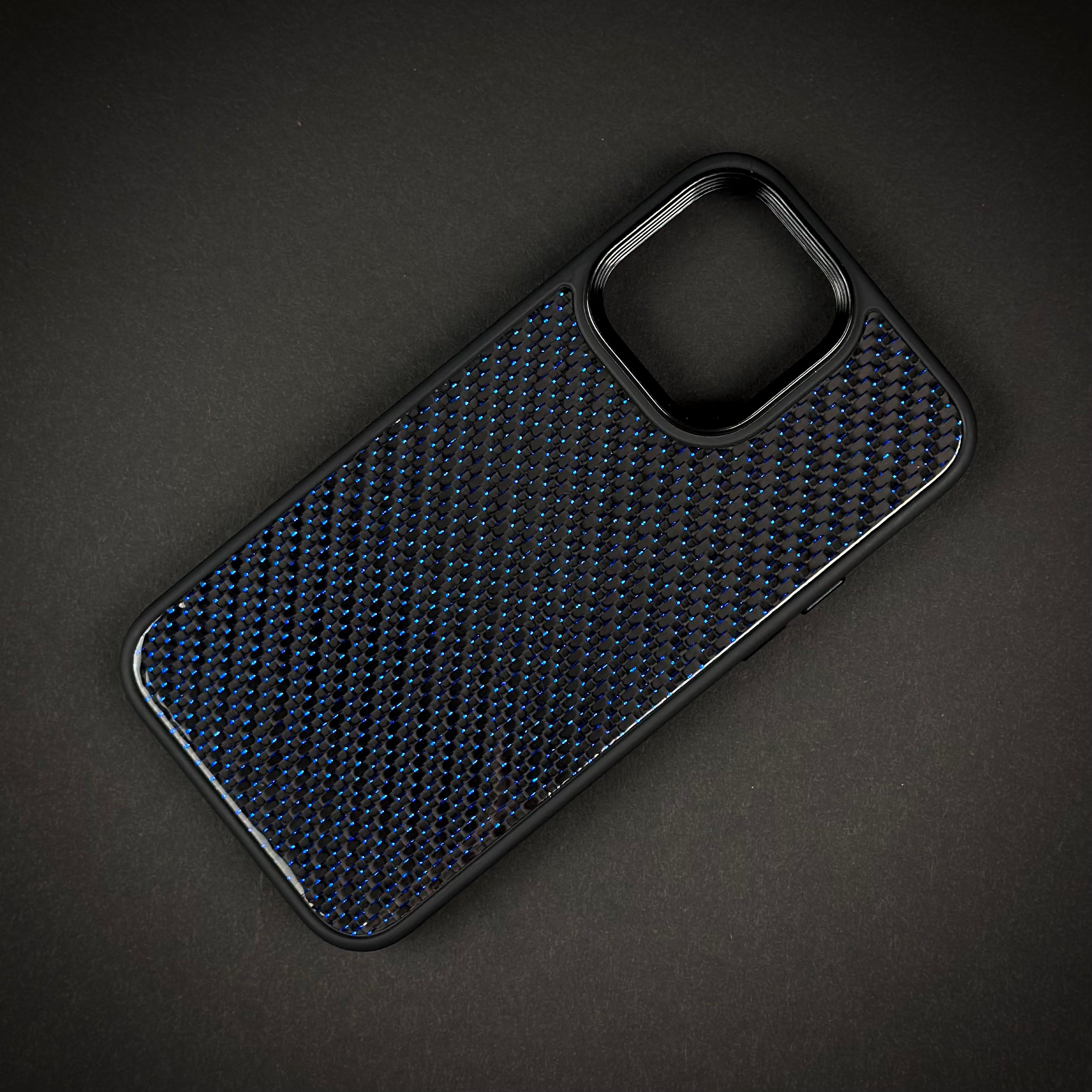 Blue Reflective Carbon Case