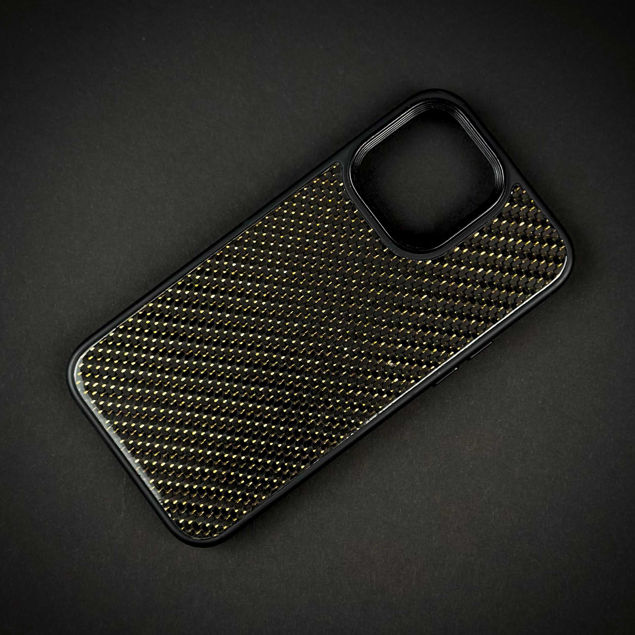 Gold Reflective Carbon Case