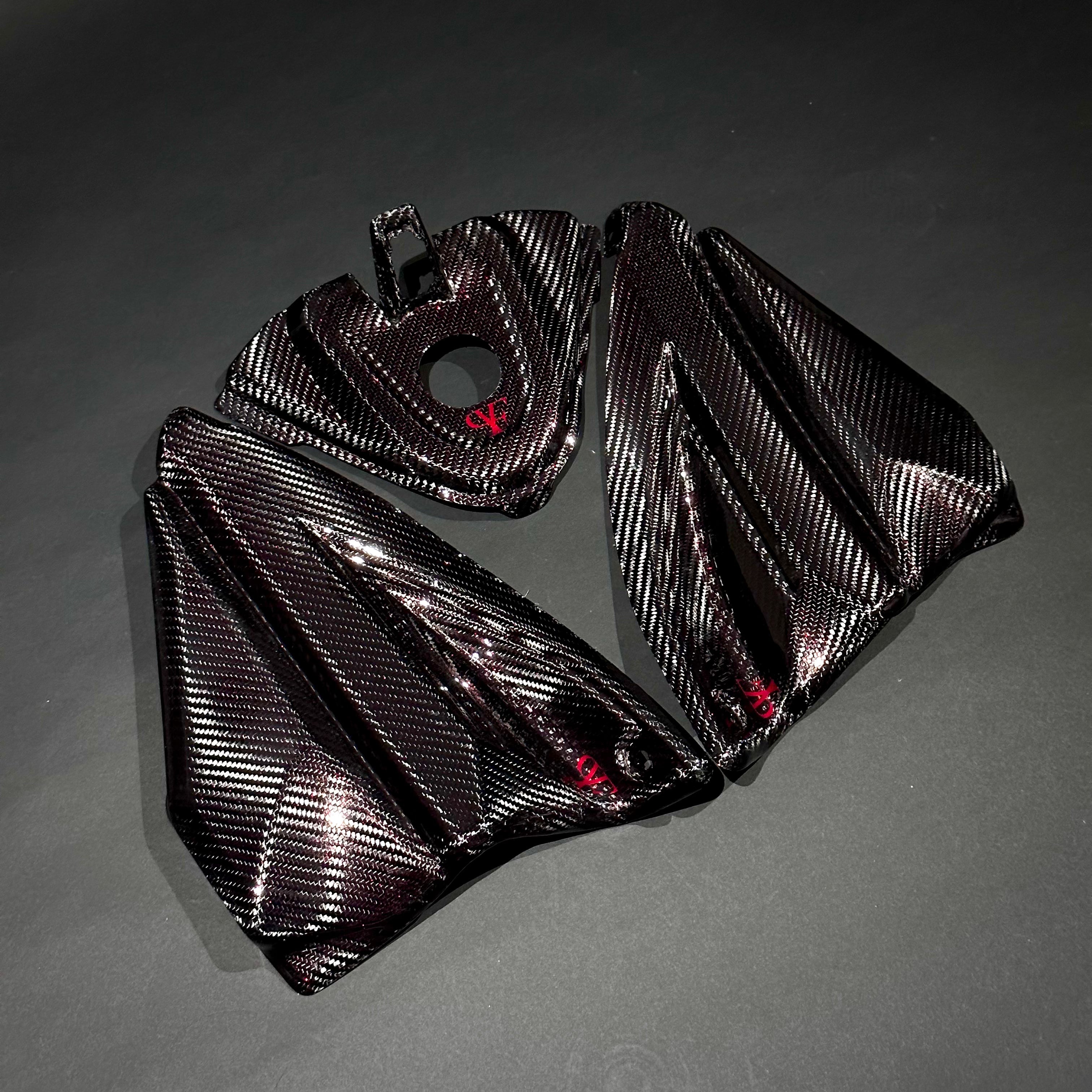 BETA RR 350/390/430/480 Carbon Fiber Tank Cover Set 2020-2021-2022-2023