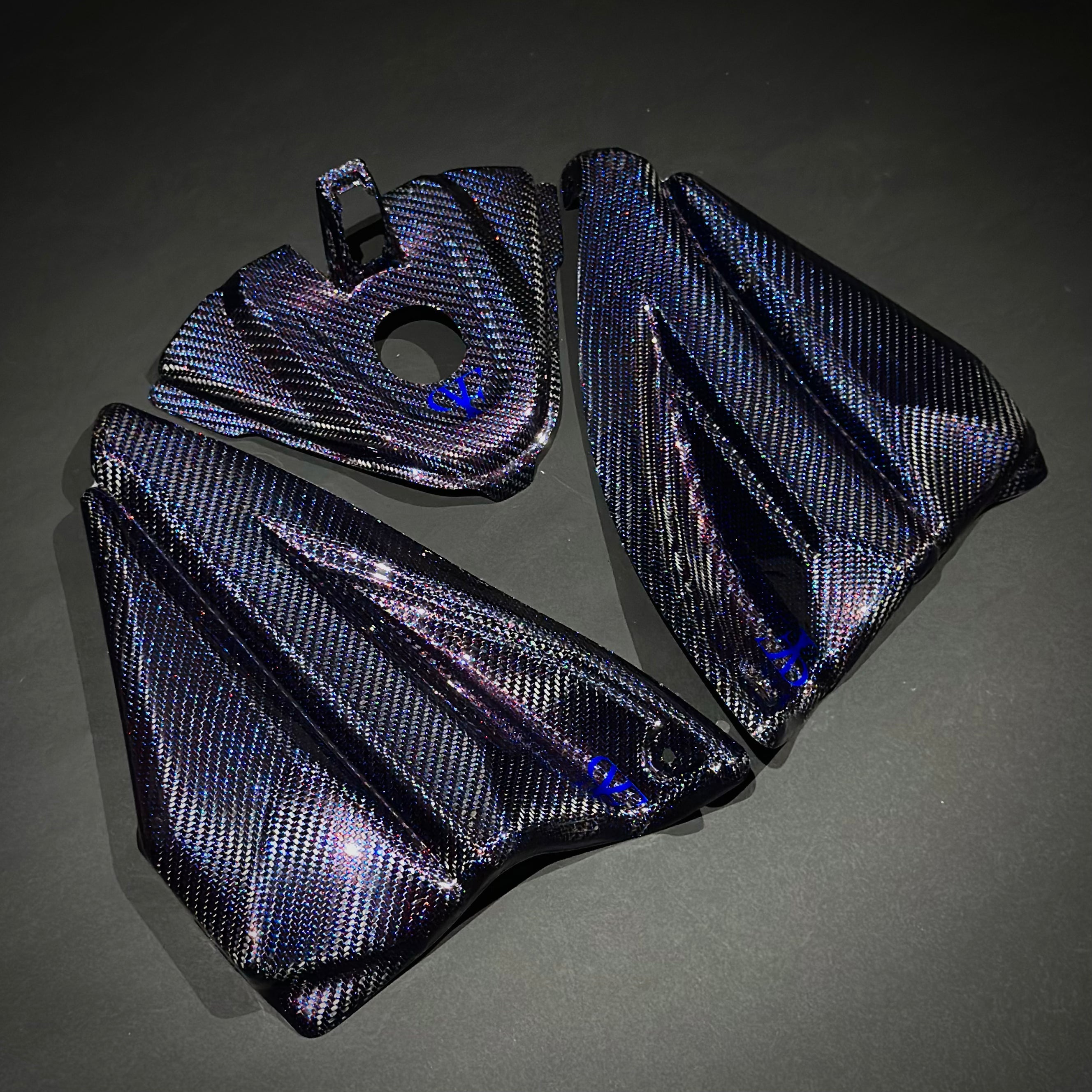 BETA RR 350/390/430/480 Carbon Fiber Tank Cover Set 2024