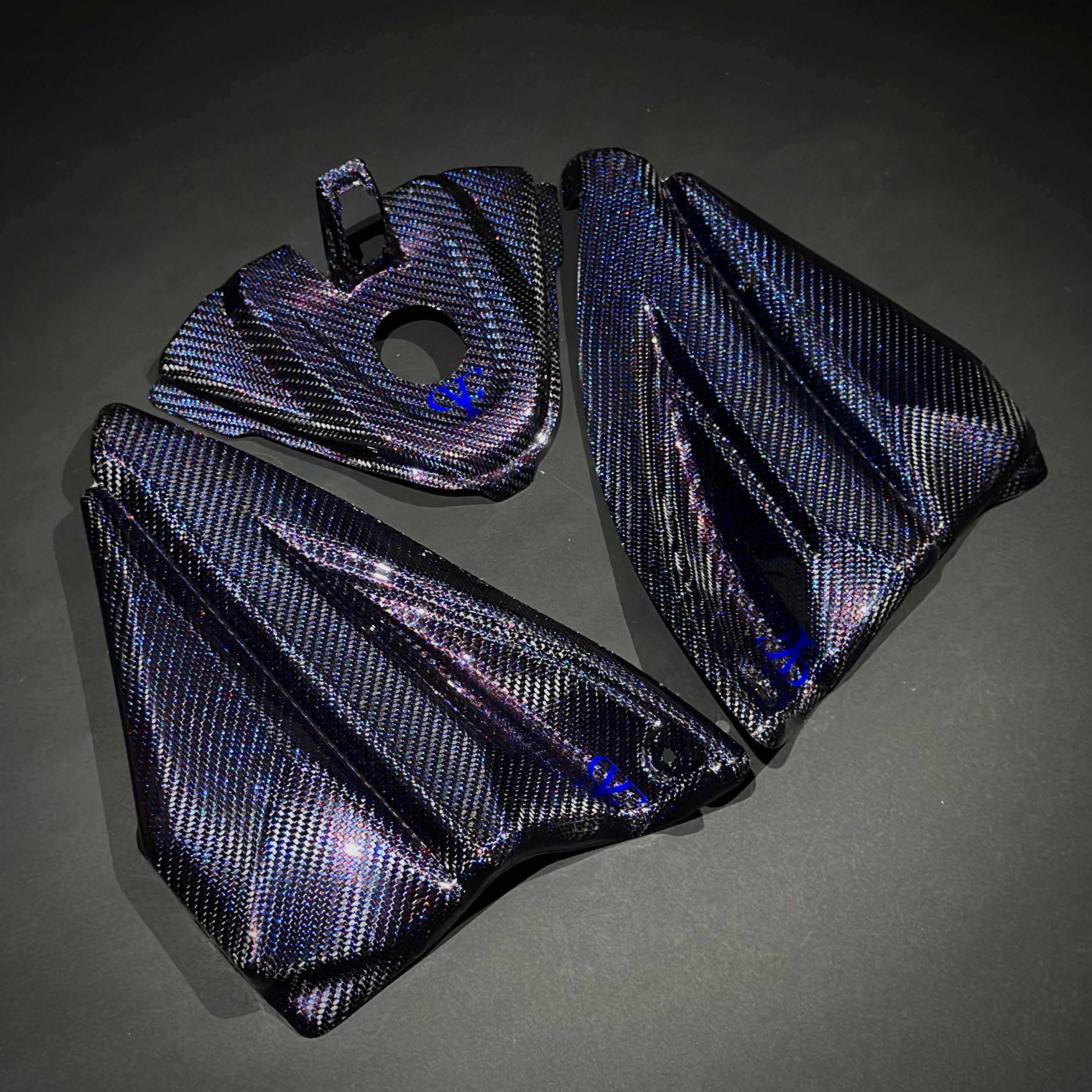 BETA RR 125/200/250/300 Carbon Fiber Tank Cover Set 2024