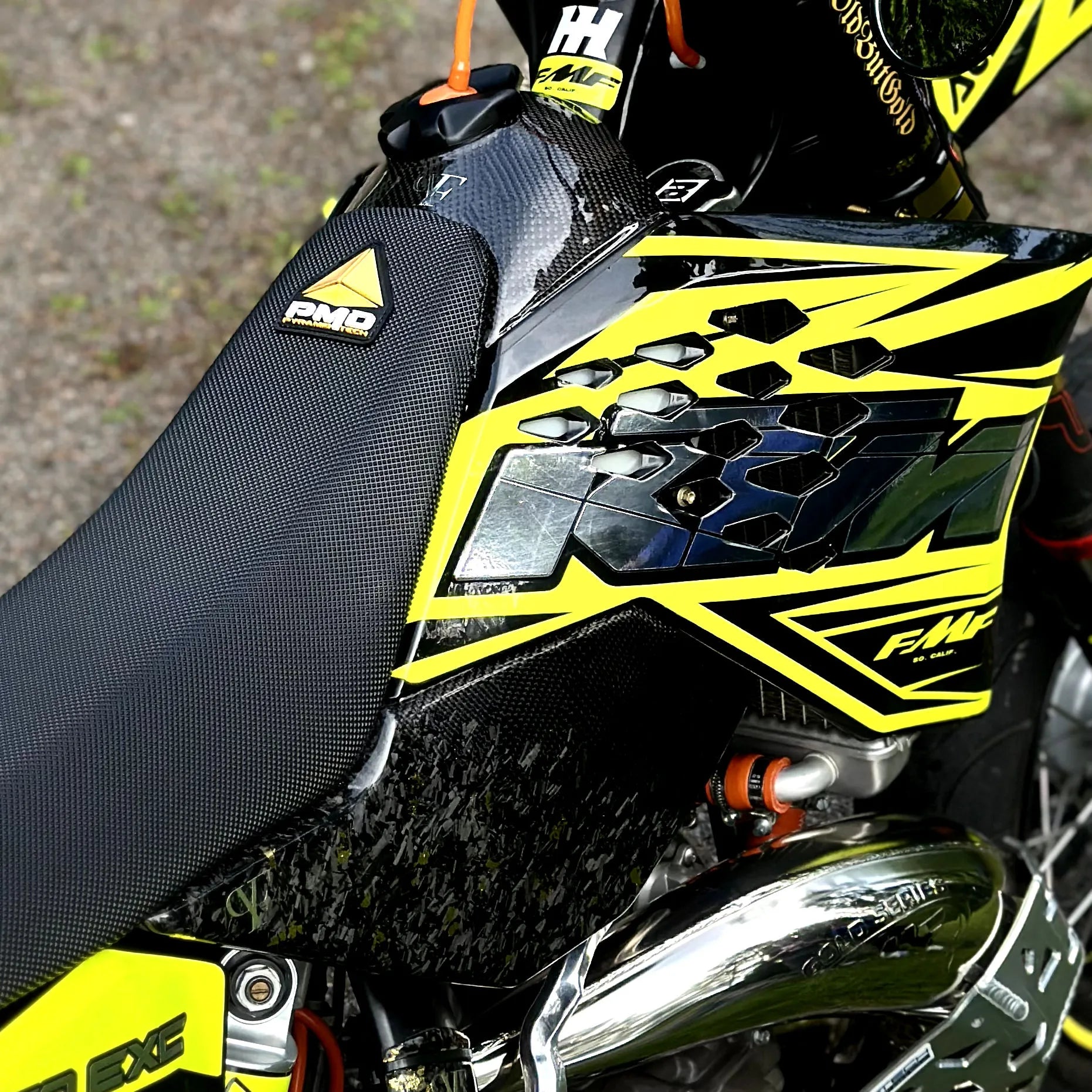 KTM EXC (-F) 125/250/300/450/530 Carbon Fiber Tank Cover Set 2008-2009-2010-2011